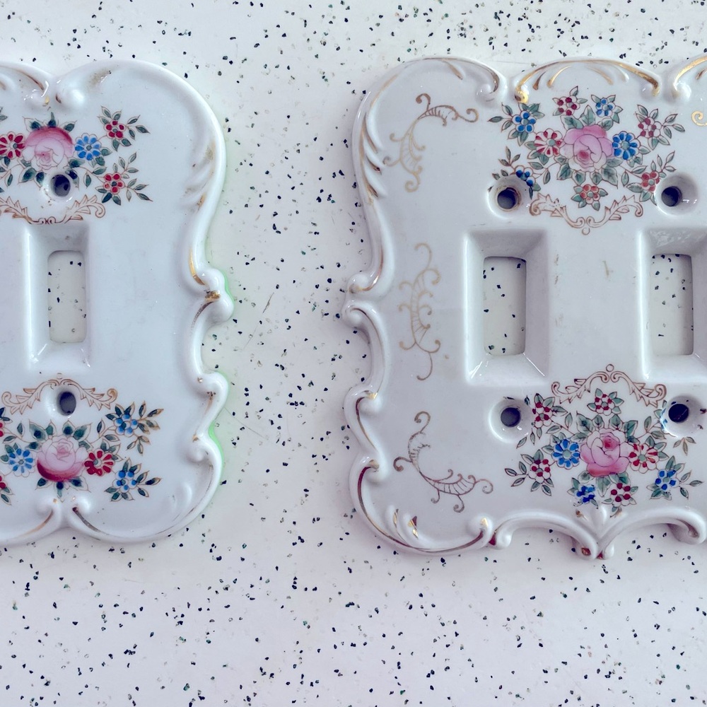 Vintage switch plates